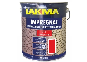 Impregnat koloryzujący do kostki brukowej Silbruk Kolor Czerwony 4L LAKMA