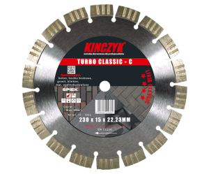 Tarcza diamentowa Turbo Classic C 230 mm Kinczyk