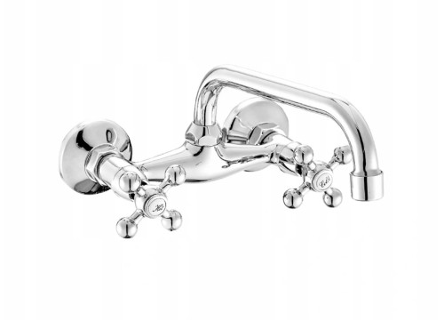 Bateria umywalkowa ścienna STILO Chrom BKI 050D Kuchinox