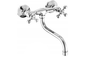 Bateria Zlewozmywakowa Ścienna STILO Chrom BKI 080D KUCHINOX