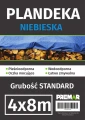 Plandeka niebieska o standardowej grubości, rozmiar 4x8 m - eremsklep.pl