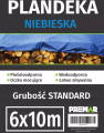 Plandeka niebieska 6x10 m, grubość Standard.