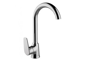 Bateria zlewozmywakowa stojąca z wylewką U RONDO Chrom BLX 068D LAVEO