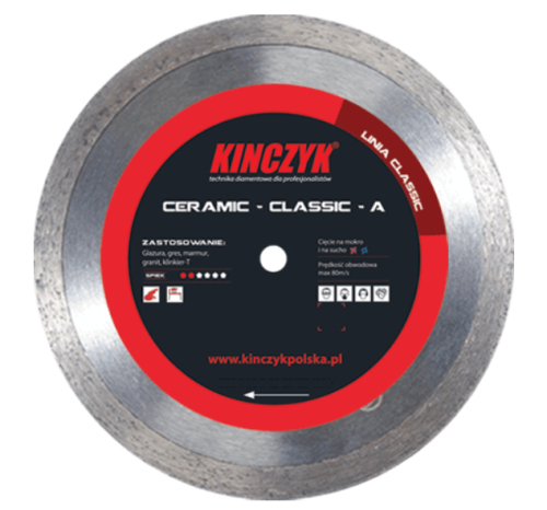 Tarcza diamentowa Ceramic Classic A 230 mm Kinczyk eremsklep.pl