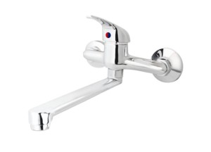 Bateria umywalkowa ścienna Asti chrom BIA 050M Deante