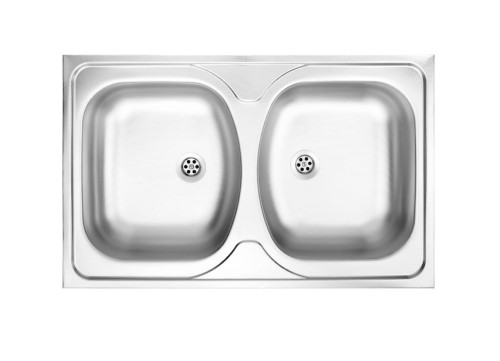 Zlewozmywak 2-komorowy 800x500mm APOLLO Satyna ZMM 020A DEANTE