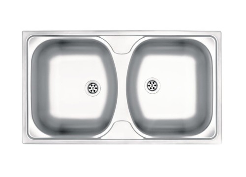 Zlewozmywak 2-komorowy 790x440mm Wiktorian Dekor ZMM 3200 Deante