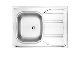 Zlewozmywak 1-komorowy z ociekaczem 800x600mm APOLLO Satyna ZMM 011B DEANTE