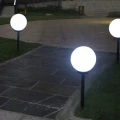 Lampa solarna Solar kula duża mleczny V0655 Volteno