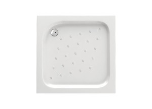 Brodzik kwadratowy CORNER 80cm Biały KTC 042B DEANTE