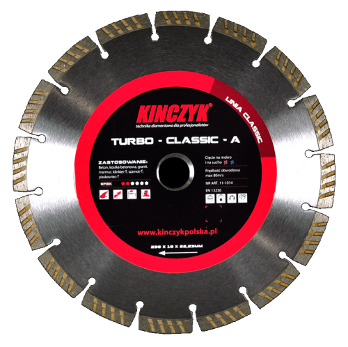 Tarcza diamentowa Turbo Classic A 230 mm Kinczyk eremsklep.pl