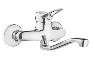 Bateria zlewozmywakowa ścienna VERO Chrom BOW 080M Deante