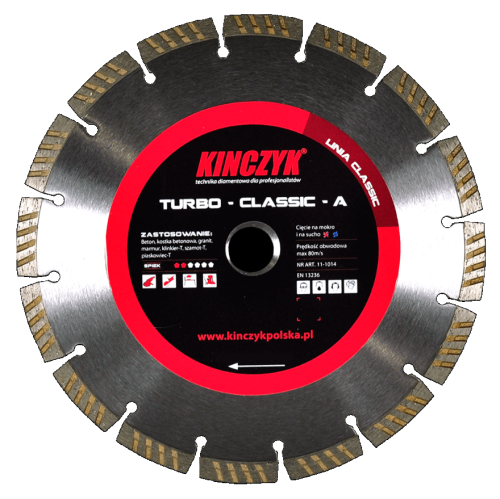 Tarcza diamentowa Turbo Classic A 350 mm Kinczyk eremsklep.pl