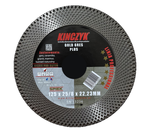 Tarcza diamentowa Gold-Gres Plus 125 mm Kinczyk eremsklep.pl