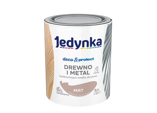Emalia akrylowa drewno i metal Deco&Protect mat brązowy 0,7 l Jedynka 5902829035292 eremsklep.pl