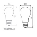 Żarówka XLED A70 18 W Kanlux 5905339296498 eremsklep.pl