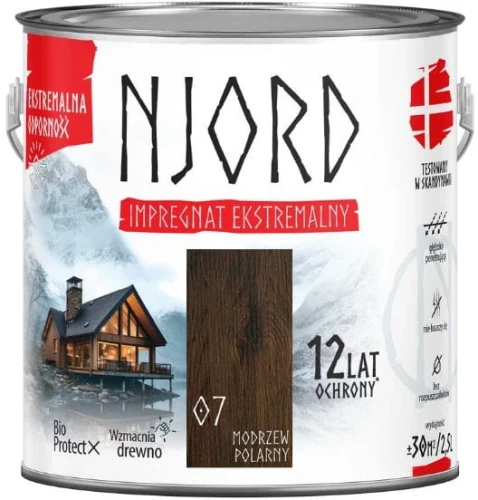 Impregnat ekstremalny Njord 2.5 l Modrzew PolarnyImpregnat ekstremalny Njord 2.5 l Modrzew Polarny