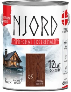 Impregnat ekstremalny Njord 5 l Surowy Mahoń
