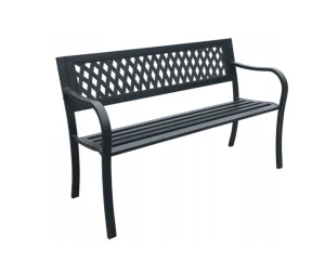 Ławka do ogrodu 125x53x77cm MEB2903 stalowa ogrodowa