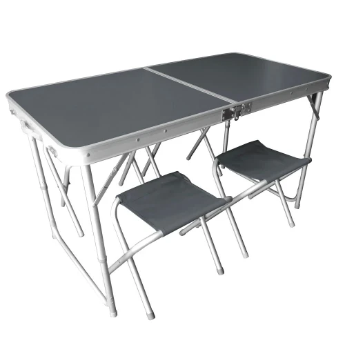 Komplet składanych mebli campingowych 4 taborety stół Patio 5904134071729 eremsklep.pl