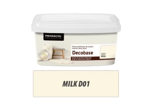 Farba lateksowa do wnętrz Decobase Milk D01 1L PRIMACOL