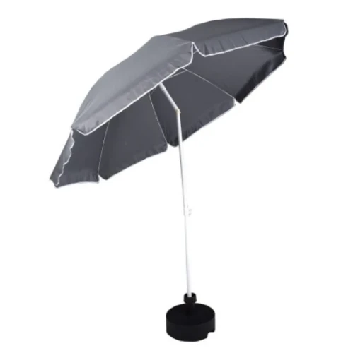 Parasol ogrodowy Poly 240 cm grafitowy Ołer 5907795814858 eremsklep.pl