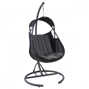 Fotel wiszący Forli z wygodną poduszką i stalową ramą