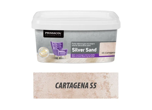 Farba dekoracyjna do wnętrz Silver Sand Cartagena S5 1L PRIMACOL