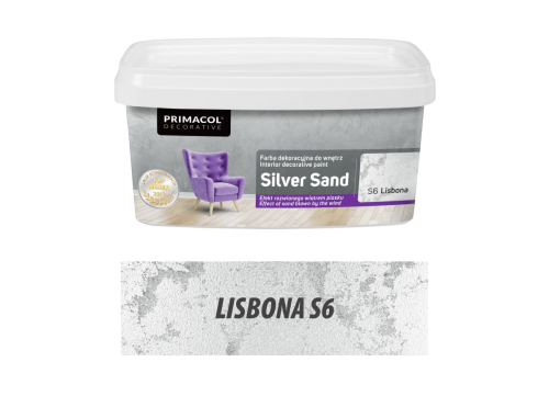Farba dekoracyjna do wnętrz Silver Sand Lisbona S6 1L PRIMACOL