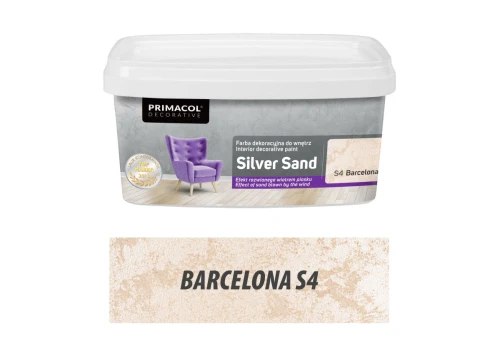 Farba dekoracyjna do wnętrz Silver Sand Barcelona S4 1L PRIMACOL