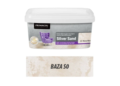 Farba dekoracyjna do wnętrz Silver Sand Baza S0 1L PRIMACOL