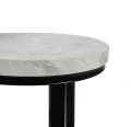 Stolik kawowy SK112MSZ okrągły komplet 2 szt. 60 x 47 cm / 40 x 39 cm marmur szary 5901386214669 - Sklep Mrówka - EREM - eremsklep.pl
