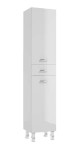 Słupek łazienkowy Mea 170 cm nóżki biały połysk