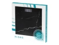 Waga łazienkowa Marble Black 28 x 28 cm szkło hartowane 5905610018504 - Sklep Mrówka - EREM - eremsklep.pl