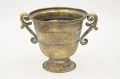 Wazon metalowy 18,5 x 25 x 18 cm złoty 5902663008193 - Sklep Mrówka - EREM - eremsklep.pl