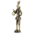 Figurka królik z zegarkiem 45 x 10 x 11,5 cm złoty 5902663553495 - Sklep Mrówka - EREM - eremsklep.pl