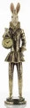 Figurka królik z zegarkiem 45 x 10 x 11,5 cm złoty 5902663553495 - Sklep Mrówka - EREM - eremsklep.pl