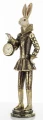 Figurka królik z zegarkiem 45 x 10 x 11,5 cm złoty 5902663553495 - Sklep Mrówka - EREM - eremsklep.pl