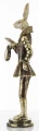 Figurka królik z zegarkiem 45 x 10 x 11,5 cm złoty 5902663553495 - Sklep Mrówka - EREM - eremsklep.pl