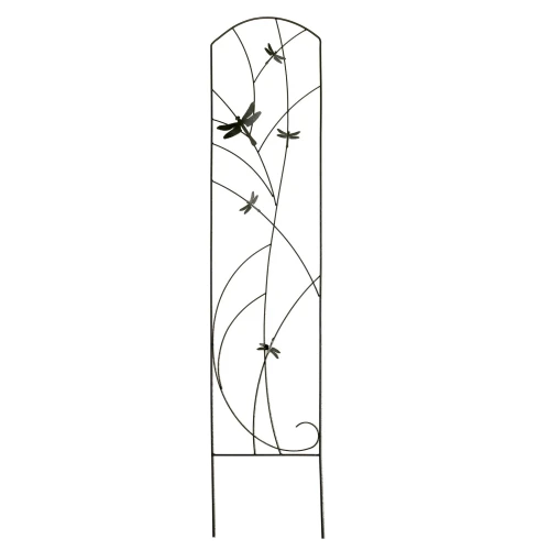 Podpora ogrodowa kratka metalowa do roślin ważki 142 x 30 cm czarna 5905481379414 - Sklep Mrówka - EREM - eremsklep.pl