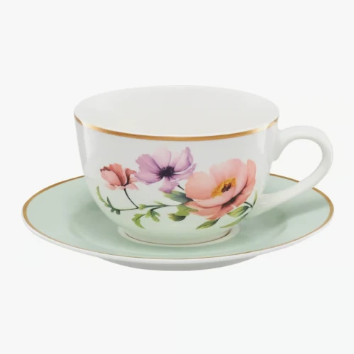 Serwis kawowy Flores 12-elementowy dla 6 osób 5907078480138  - Sklep Mrówka - EREM - eremsklep.pl