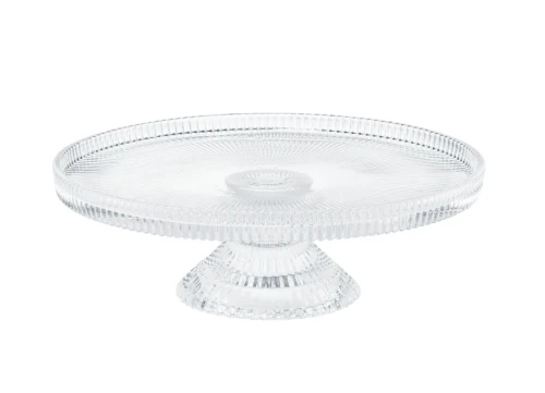 Patera szklana na nóżce Curly 24 cm 5904134676146 - Sklep Mrówka - EREM - eremsklep.pl