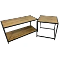Stolik kawowy SK121D komplet 2 szt. 90 x 45 / 50 x 50 cm dąb 5901386215222 - Sklep Mrówka - EREM - eremsklep.pl