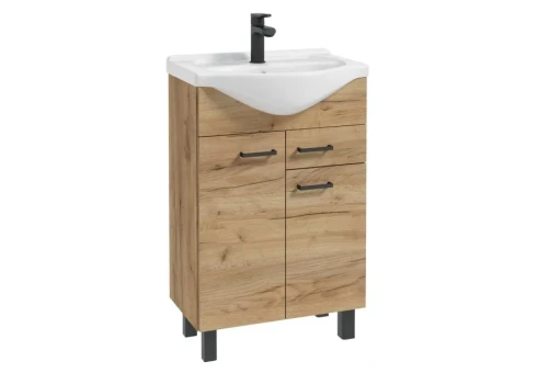 Zestaw łazienkowy szafka z umywalką Mea 55 cm dąb craft 5906365424176 - Sklep Mrówka - EREM - eremsklep.pl