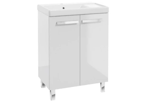 Zestaw łazienkowy szafka z umywalką Bonito 60 cm biały połysk 5906365474065  - Sklep Mrówka - EREM - eremsklep.pl