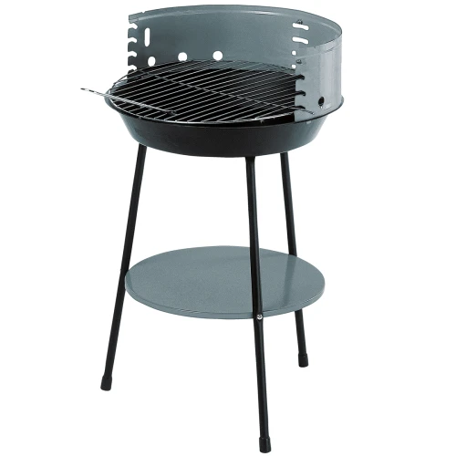 Grill węglowy okrągły z półką 33 cm 5904842119157  - Sklep Mrówka - EREM - eremsklep.pl