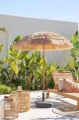Parasol plażowy hawajski 155 cm brązowy 5900779888371 - Sklep Mrówka - EREM - eremsklep.pl