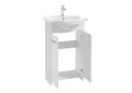 Zestaw łazienkowy szafka z umywalką Marlena 50 cm biały połysk 5906365446444  - Sklep Mrówka - EREM - eremsklep.pl