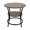 Stolik kawowy SK100-O okrągły z półką 56 x 55 cm orzech 5901386214713 - Sklep Mrówka - EREM - eremsklep.pl