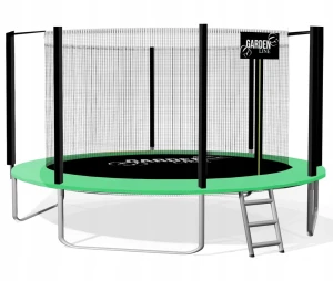 Trampolina ogrodowa 8ft 252 cm z drabinką i siatką wewnętrzną